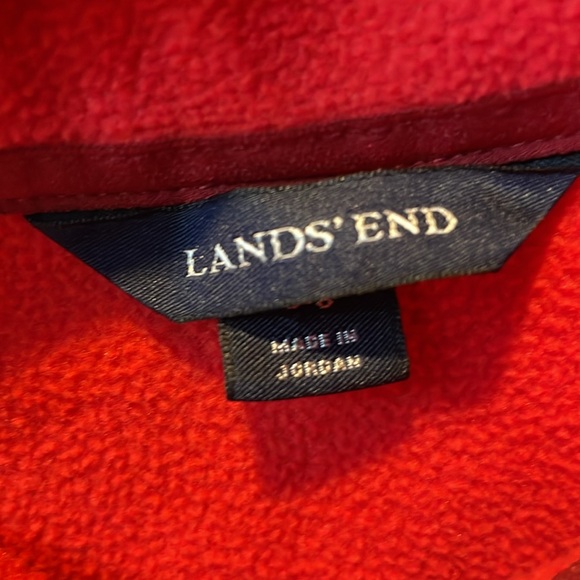 LANDS’ END - Red Pullover Fleece - Women’s S (6-8) - Picture 2 of 6